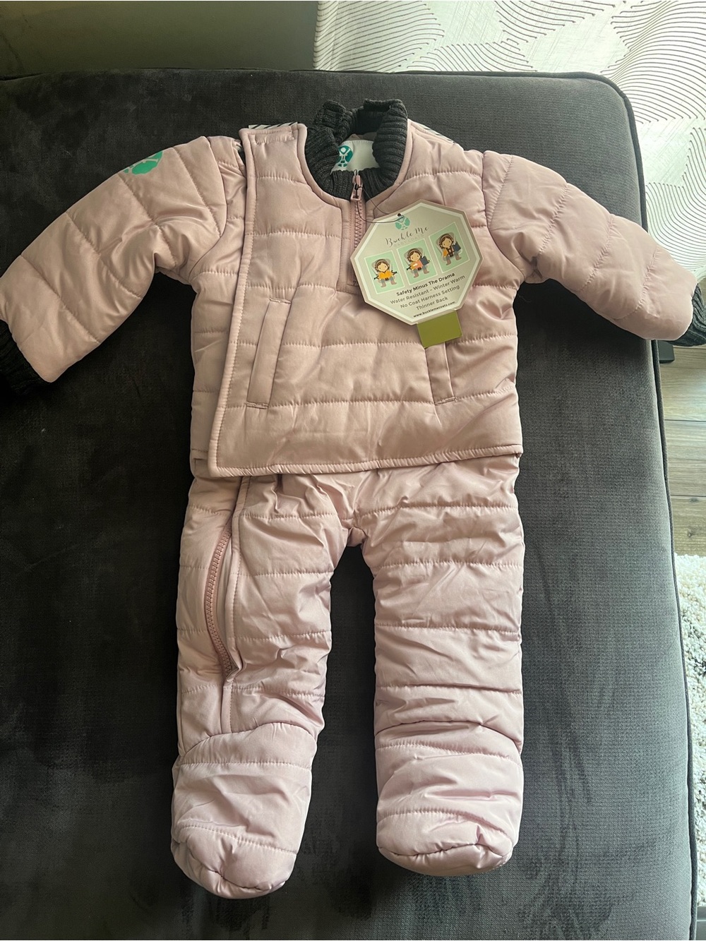 Buckle Me baby 12 month Quilted Baby Snowsuit